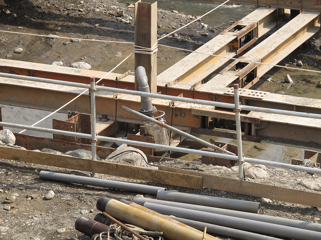 New construction of The Suhua Highway No.9 Nan' ao ,Wuta segment-The water bundling project of pier foundation excavation New construction of The Suhua Highway No.9 Nan' ao ,Wuta segment-The water bundling project of pier foundation excavation